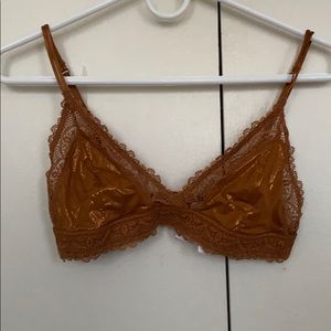 Burnt Orange metallic bralette size S
